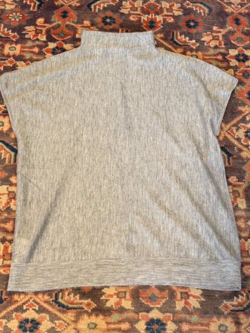 Ann Mashburn 100% Cashmere Light Funnel Neck Drape T Shirt